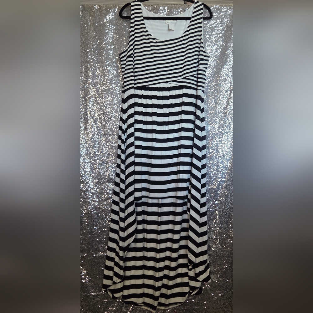 Cato Black and White A-Line Skirt